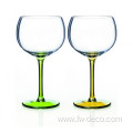 balloon gin tonic glass bubble stem wine glasses